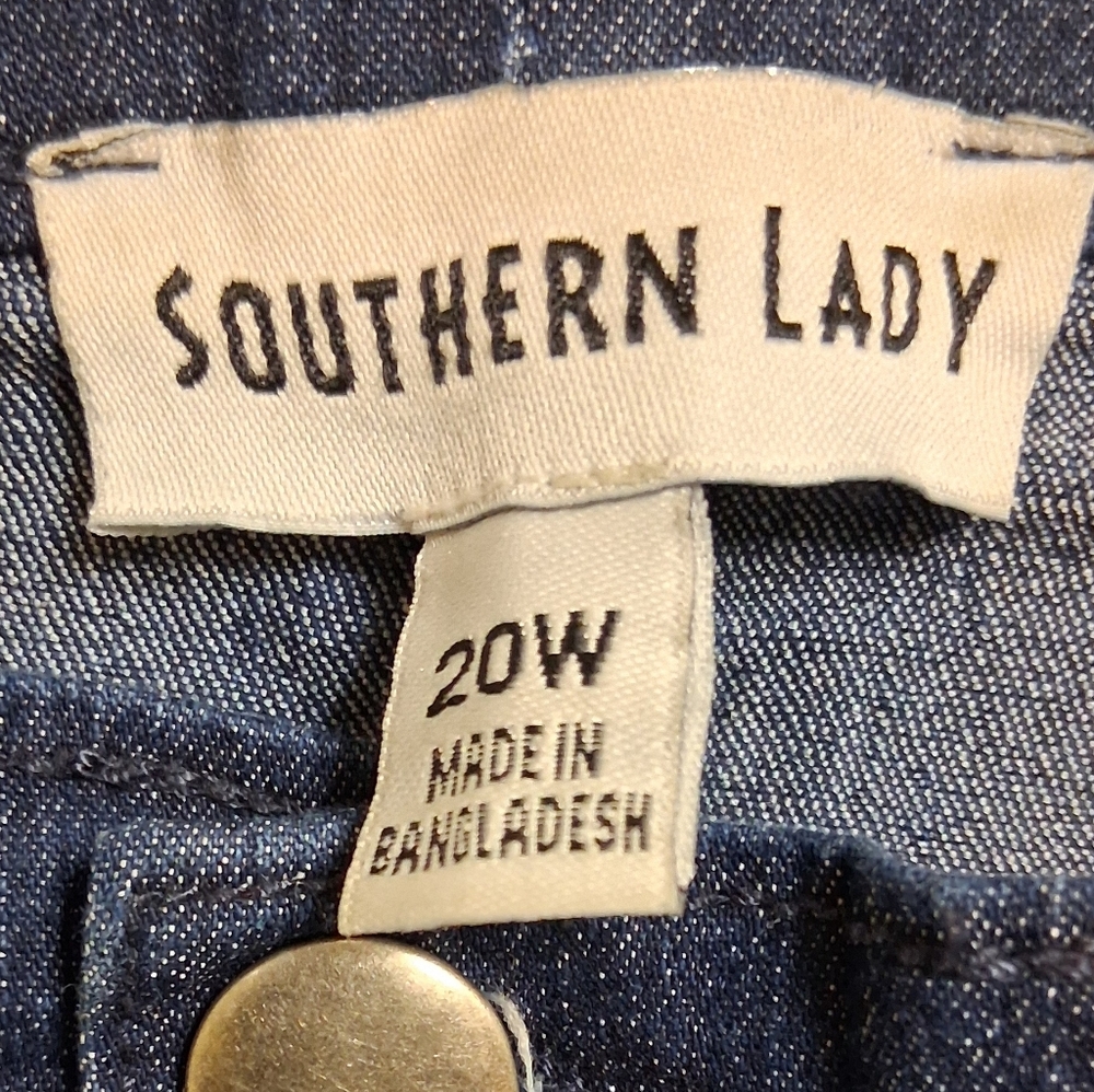 Southern Lady Classic Navy Blue Western Cottagecore Women's Skirt Size 20W - Picture 8 of 8